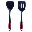 Kit 2 Espatula Culinária De Nylon Peixe Carne Fritura 34 cm