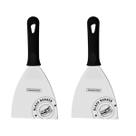 Kit 2 Espátula P/ Hambúrguer Chapeiro Reta Aço Inox Black Tramontina