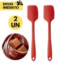 Kit 2 Espátula Pão Duro Silicone Casa Cozinha Buffet Restaurante Sobremesas Bolos Chocolate Receita
