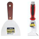 Kit 2 Espátulas Atlas de Aço Inox 1 Multiuso Metalica 6.6cm e 1 Espatula 12,5 cm Para Raspagem E Acabamento