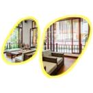 Kit 2 Espelhos C/ Led Branco Quente Decorativo 80cm e 95cm