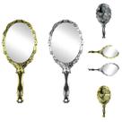 Kit 2 Espelhos de Mão Oval Princesas 17cm Para Maquiagem Kit 2 Espelhos de Mão Oval Princesas 17cm Para Maquiagem