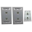 Kit 2 Espelhos de Parede com 2 saídas RJ45 Cat5