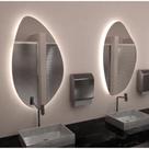 Kit 2 Espelhos de Parede LED Lavabo Decorativo 60x40 Bivolt