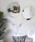 Kit 2 Espelhos Decorativo Lapidado Vertical Sala Quarto 51cm