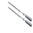 Kit 2 Espeto Espada Para Grill Giratória Inox Churrasco