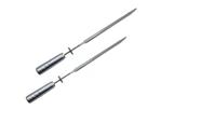 Kit 2 Espeto Espada Para Grill Giratória Inox