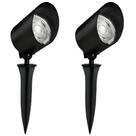 Kit 2 Espetos LED Jardim Luminatti 7W 3000K Luz Amarela
