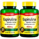 Kit 2 Espirulina com Vitamina B12 450mg 60 Cápsulas Maxinutri