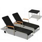 Kit 2 Espreguiçadeiras AcquaFlex + Mesa de centro
