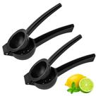 Kit 2 Espremedor Limão e Laranja Preto YAB Manual Profissional Resistente Cozinha