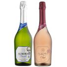 Kit 2 Espumante Aurora Moscatel Rosé e Branco Serra Gaúcha