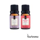 Kit 2 Essencias Via Aroma Lavanda e Morango Sweet Para Aromatizador Difusor Elétrico 10 Ml