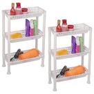 Kit 2 Estante Multiuso Plástico 3 Bandejas 20x45x70cm Ordene Kit 2 Estante Multiuso Plástico 3 Bandejas 20x45x70cm Ordene