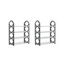 Kit 2 Estante Multiuso Sapateira Organizador Movel Lavanderia Casa 4 Andar Black Apartamento Calçado Kit 2 Estante Multiuso Sapateira Organizador Movel Lavanderia Casa 4 Andar Black Apartamento Calçado