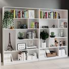 Kit 2 Estante para Livros 180CMX240CM 4 Prateleiras Seattle Yescasa Branco Kit 2 Estante para Livros 180CMX240CM 4 Prateleiras Seattle Yescasa Branco