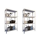 Kit 2 Estantes Inox 4 Planos Para Cozinha Industrial Kit 2 Estantes Inox 4 Planos Para Cozinha Industrial