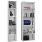 Kit 2 Estantes Livreiro Janaína e Luiza com Prateleiras Branco - AJL Móveis Kit 2 Estantes Livreiro Janaína e Luiza com Prateleiras Branco - AJL Móveis