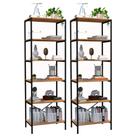 Kit 2 Estantes Livreiro Multiuso Estilo Industrial 180cm 6 Prateleiras Trento Demolição - Artefamol