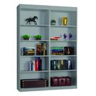 Kit 2 Estantes Livreiro Office Multiuso 8 Prateleiras Cinza J&A