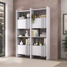 Kit 2 Estantes Livreiros Co 2 Portas Arbos