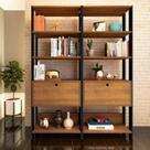 Kit 2 Estantes Multiuso Alta 4 Prateleiras 1 Porta 166cmx126cm Match Artely