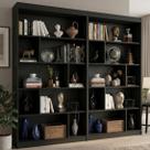Kit 2 Estantes Multiuso de Livros 120CMX181CM Home Office Yescasa Preto