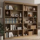 Kit 2 Estantes Multiuso de Livros 120cmx181cm Home Office YesCasa