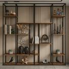 Kit 2 Estantes Multiuso de Livros Industrial Aço 122Cmx202cm Málaga Yescasa