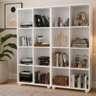 Kit 2 Estantes Multiuso para Livros com 8 Nichos 153CMX74CM Yescasa Branco