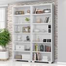 Kit 2 Estantes para Livros 5 Prateleiras 188cmx121m Office Kit 2 Estantes para Livros 5 Prateleiras 188cmx121m Office