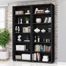 Kit 2 Estantes para Livros 5 Prateleiras 188cmx121m Office Kit 2 Estantes para Livros 5 Prateleiras 188cmx121m Office