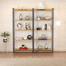Kit 2 Estantes para Livros Altas Industrial Aço 5 Prateleiras 187CMX80CM Active Yescasa