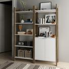 Kit 2 Estantes para Livros AZ Biblioteca 2 Portas Premium Espresso Móveis Kit 2 Estantes para Livros AZ Biblioteca 2 Portas Premium Espresso Móveis