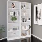 Kit 2 Estantes para Livros Multiuso 5 Nichos 175cmx104cm Montreal Yescasa