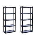 kit 2 estantes pretas com 5 prateleiras agraplast kit 2 estantes pretas com 5 prateleiras agraplast