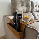 Kit 2 Esteiras para Sofá com Porta Copos Suporte Porta Controle Prático para Braço do Sofa Mdf