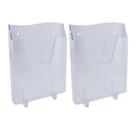 Kit 2 Expositor Cristal A4 com base para apoio 233x40x295mm Kit 2 Expositor Cristal A4 com base para apoio 233x40x295mm