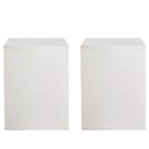 Kit 2 Expositores Manequim Cubos Para Lojas 30x35x35cm MDF Branco Kit 2 Expositores Manequim Cubos Para Lojas 30x35x35cm MDF Branco