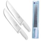 Kit 2 Faca Para Churrasco Peixe Açougueiro Aço Inox 10 Pol