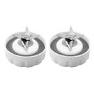 Kit 2 Facas Branca 6 Lâminas Liquidificador Philips Walita Ri2240 Ri2242 Ri2244