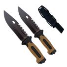 Kit 2 facas esportiva Pescador tatica bainha esportiva Inox