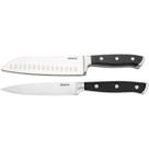 Kit 2 Facas para Cozinha 5' e 7' Santoku Oriental Inox Brino Kit 2 Facas para Cozinha 5' e 7' Santoku Oriental Inox Brino