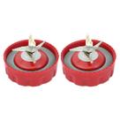 Kit 2 Facas Vermelha 6 Lâminas Liquidificador Ri2240 Ri2242 Ri2244 Philips Walita
