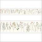 Kit 2 Faixa Adesiva Decorativa Border Floral Aquarela Ramos Kit 2 Faixa Adesiva Decorativa Border Floral Aquarela Ramos