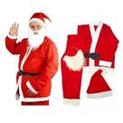 Kit 2 Fantasia Papai Noel Adulto Roupa Natal Cetim Luxo 5 pç Kit 2 Fantasia Papai Noel Adulto Roupa Natal Cetim Luxo 5 pç