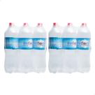 Kit 2 fardos água mineral natural com gás 1,5l com 12un premium garrafa pet