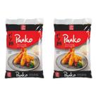 Kit 2 farinha panko alfa mistura flocada p/ empanados 1kg