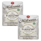 Kit 2 Farinha Trigo Importada La Molisana Tradicional 1kg Fina, Leve e Ideal para Receitas Diárias