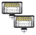 Kit 2 Farol Milha Auxiliar 30led 90w 9v36v Retângulo Offroad Kit 2 Farol Milha Auxiliar 30led 90w 9v36v Retângulo Offroad